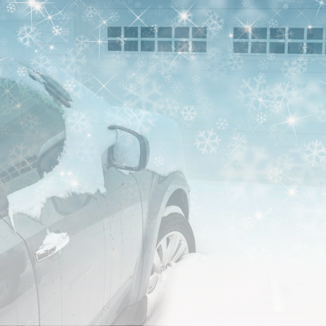 how to open a frozen garage door.